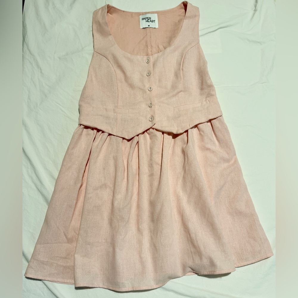 Elegant Pink Midi Dress